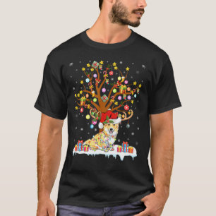 Corgi Lighting Xmas Tree Corgi Christmas Tree T-Shirt