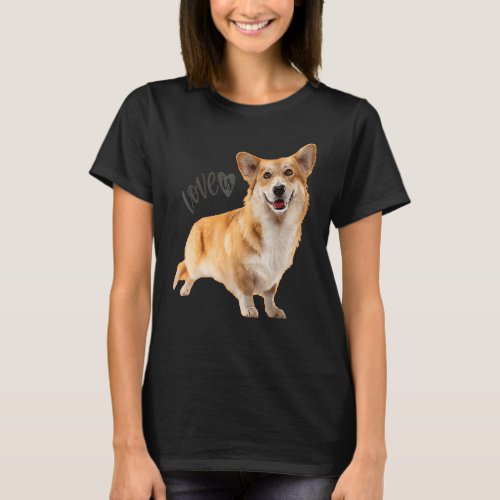 Corgi  Love Is Dog Mom Dad Puppy Pet Women Men Kid T_Shirt