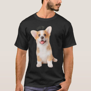 Corgi Love Is Dog Mom Dad Puppy Pet Women Men Kid T-Shirt