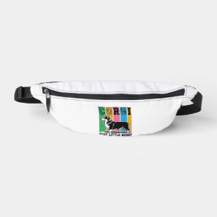 Corgi Love Shirt Vintage Engraving Dog Silhouette_ Fanny Pack