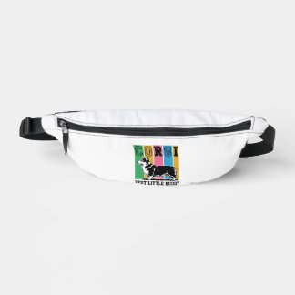 Corgi Love Shirt Vintage Engraving Dog Silhouette_ Fanny Pack