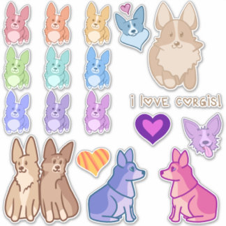 Corgi Love Sticker Pack