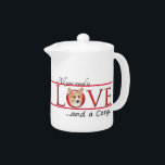 Corgi Love Teapot<br><div class="desc">This Corgi teapot is a great gift for any Pembroke Welsh Corgi lover. Combine it with our matching tea tray, mugs and coasters for a complete set. Having an afternoon tea party? We even have matching placemats and napkins.</div>