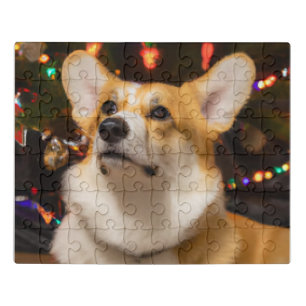 Corgi love this Christmas Jigsaw Puzzle