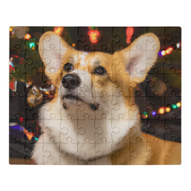 Corgi love this Christmas Jigsaw Puzzle (Puzzle Horizontal)