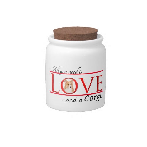 Corgi Love Treat Jar