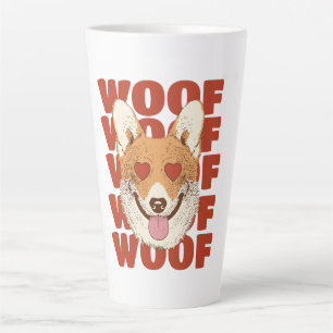 CORGI LOVE woof Latte Mug