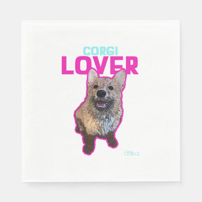 Corgi Lover Napkins (Front)