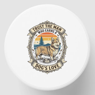 Corgi Lover Shirt Vintage Dog Dad Engraving Design Mini Candle Favors