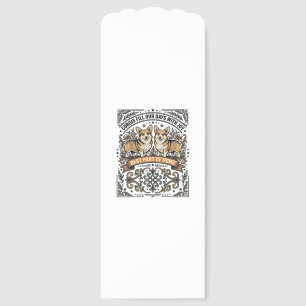 Corgi Lover Shirt Vintage Engraving Funny Dog Desi Bookmarks