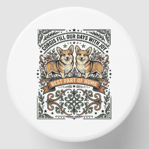 Corgi Lover Shirt Vintage Engraving Funny Dog Desi Mini Candle Favors