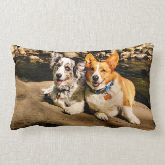 Corgi Lovers Lumbar Pillow
