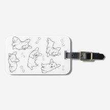 Corgi Luggage Tag Cute Dog Travel Tag