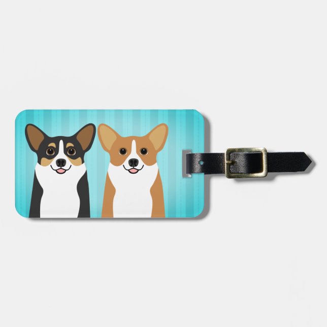 Corgi Luggage Tags (Front Horizontal)