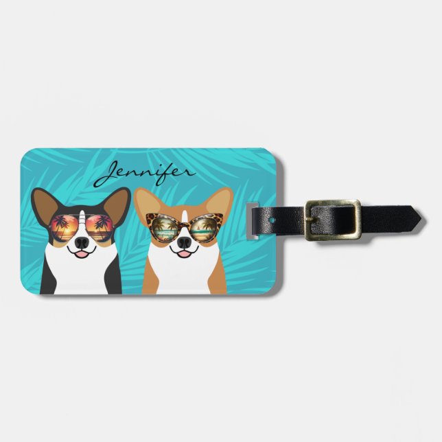 Corgi Luggage Tags (Front Horizontal)