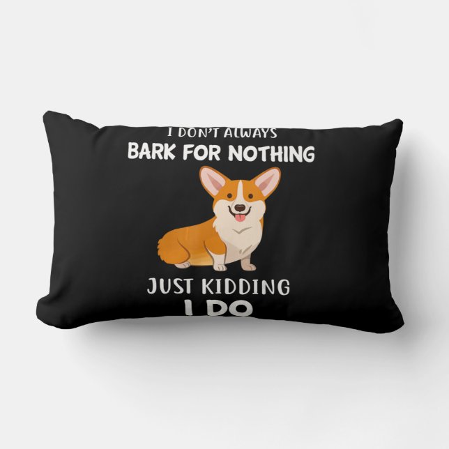 Corgi Lumbar Pillow (Front)
