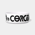 Corgi Mafia Medium Pet Bowl<br><div class="desc">Even the best Corgi in the Mafia gets thirsty, so give your favorite Mafia Don a drink out of his own ceramic CM Bowl!</div>