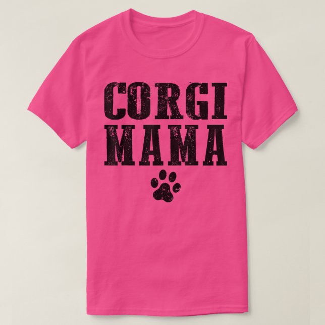 Corgi Mama Animal Cute Dog Mom-541 T-Shirt (Design Front)