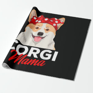 Corgi Mama Cute Corgi Dog Wrapping Paper