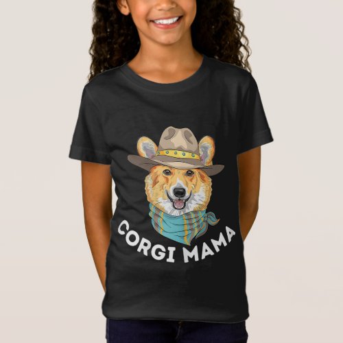 Corgi Mama _ Cute Welsh Corgi Owner Dog Lover T_Shirt