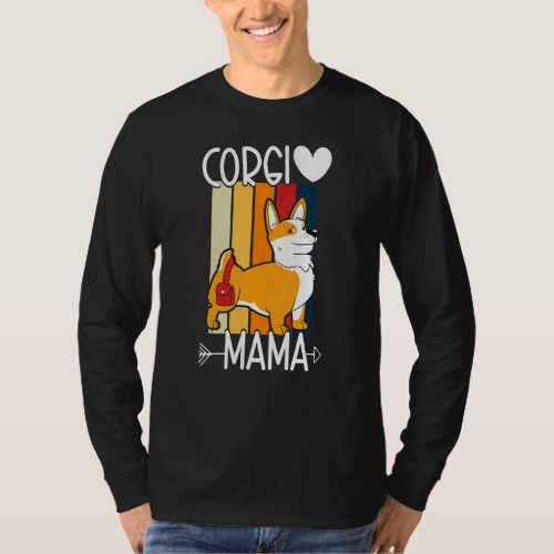 Corgi Mama Pembroke Welsh Corgi Mom T_Shirt