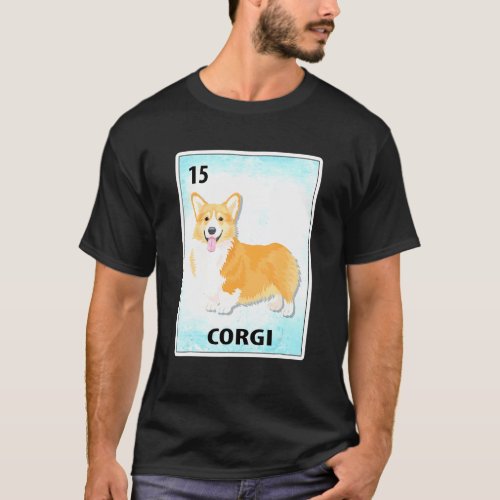Corgi Mexican Dog Cards T-Shirt