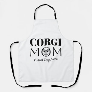 Corgi MOM Birthday Gift For Mom, Dog Mom Apron