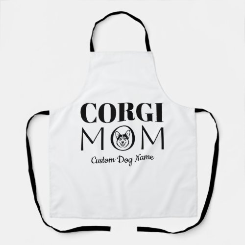 Corgi MOM Birthday Gift For Mom, Dog Mom Apron