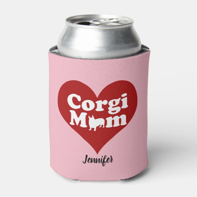 Corgi Mom Can Cooler (Can Front)
