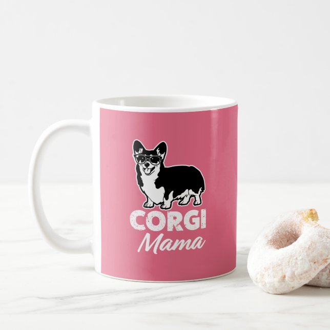 Corgi Mom Coffee Mug (With Donut)