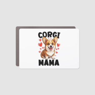 Corgi Mom - Cute Corgi Mama Car Magnet