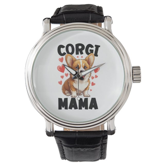Corgi Mom - Cute Corgi Mama Watch (Front)