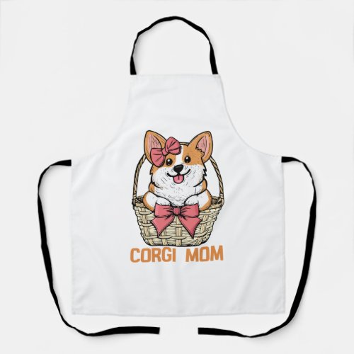 Corgi Mom Dog Owner Gift Women Corgi Mother Corgi  Apron