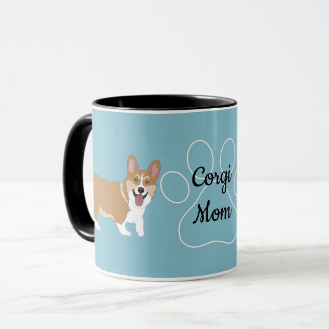 Corgi Mom Mug (Front Left)