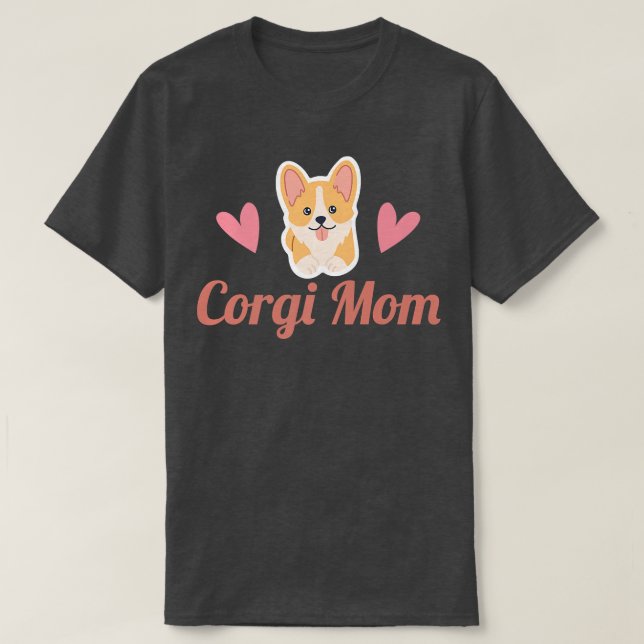 Corgi Mom Pembroke Welsh Corgi-568 T-Shirt (Design Front)