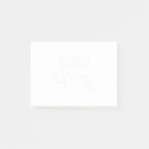 Corgi Mom Pet Gifts for Corgi Dog Lovers And Owner Post-it Notes