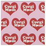 Corgi Mom Pretty Pink Fabric