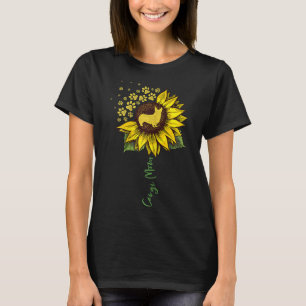 Corgi Mom Sunflower Dog Lover Gifts Dog Mom Mama T-Shirt