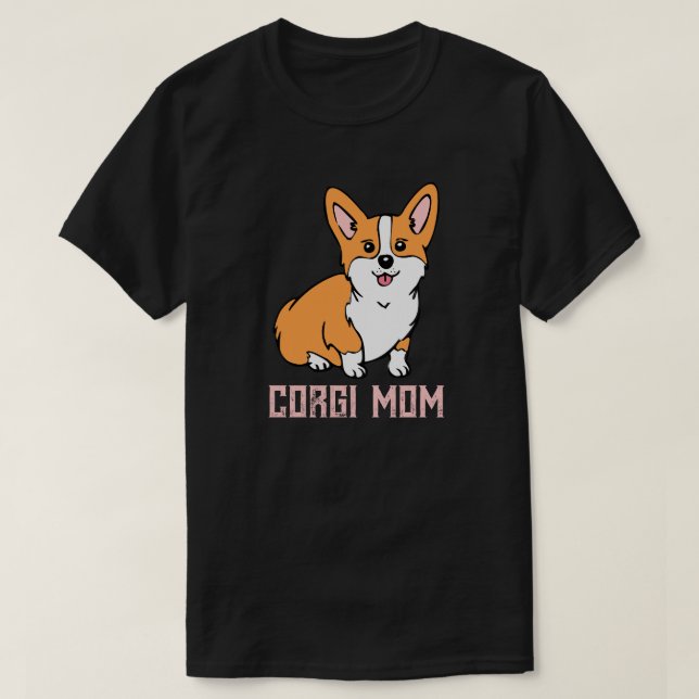 Corgi Mom T-Shirt (Design Front)