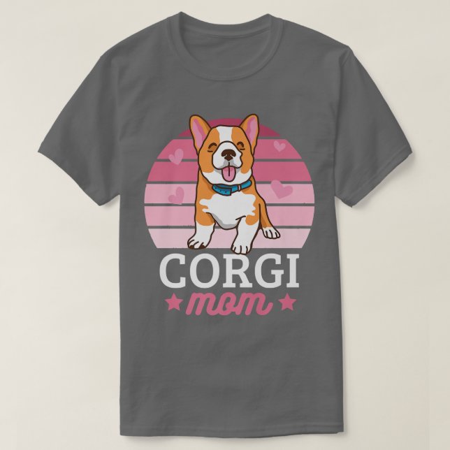 Corgi Mom With A Dog-572 T-Shirt (Design Front)