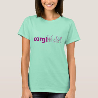 Corgi Mom Womens Ringer Tee