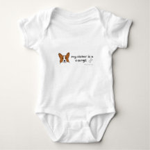 Rainbowhug Corgi Dog Unisex Baby Onesie Cute Newborn Clothes Concise Baby Outfits Comfortable Baby Clothes 