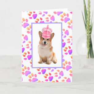 Corgi Mother's Day Folded Holiday Card