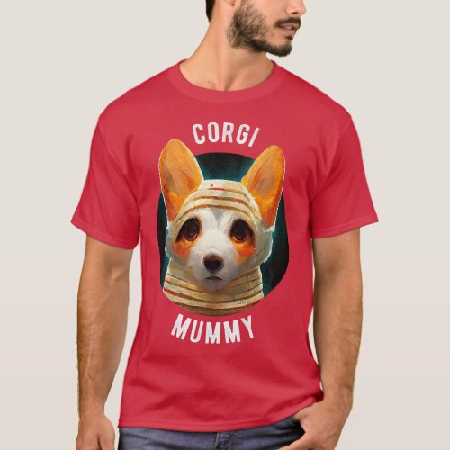 Corgi Mummyhalloween_585 T_Shirt