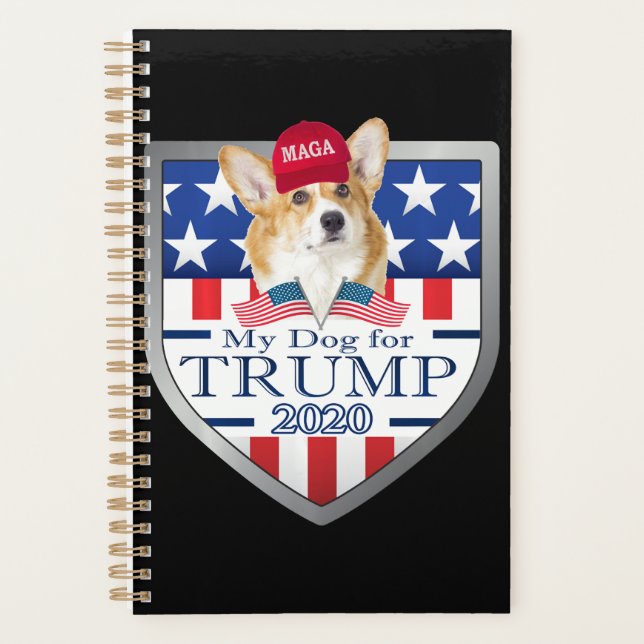 Corgi | My Dog Trump 2020 Corgi Long Sleeve Planner (Front)