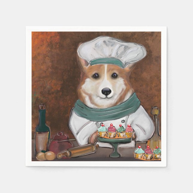 Corgi Napkins (Front)