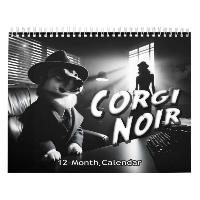 Corgi Noir Calendar (Cover)