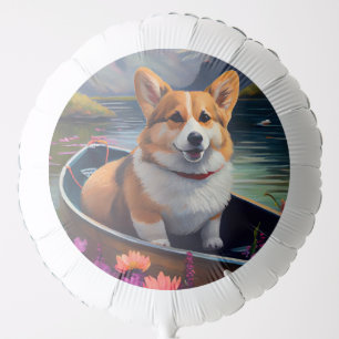 Corgi on a Paddle: A Scenic Adventure Balloon