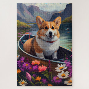 Portrait Of A Corgi Dog Jigsaw Puzzle by Panoramic Images - Fine