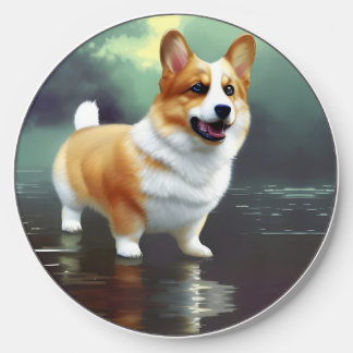 Corgi on water wireless charger